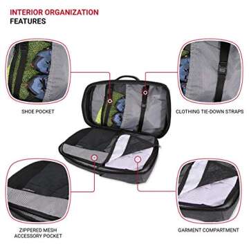 SwissGear Hybrid Travel Laptop Backpack, Heather Grey, 22-Inch