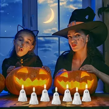 10 Halloween Ghost Candles for Festive Decor