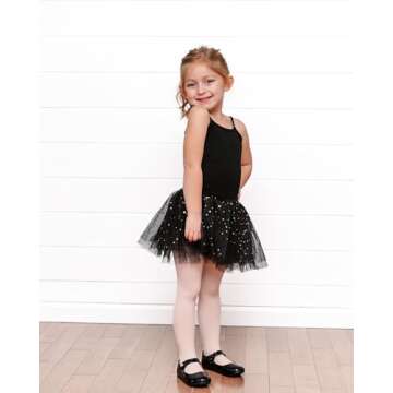 Stelle Girls Ballet Dance Students School Footed Tight (Toddler/Little Kid/Big Kid)(BP+WT+BK,2-4T)