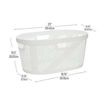 Mind Reader 40L Laundry Basket Set for Efficient Laundry Organization