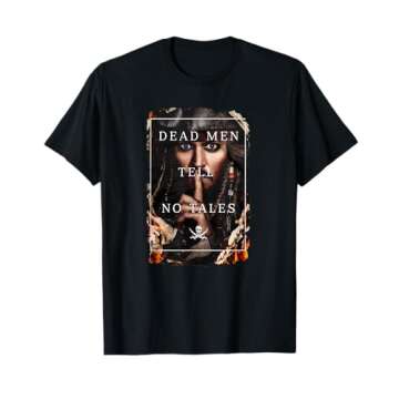 Officially Licensed Disney Dead Men Tell No Tales T-Shirt, Perfect for PIRATES Fans!