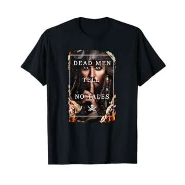 Officially Licensed Disney Dead Men Tell No Tales T-Shirt, Perfect for PIRATES Fans!