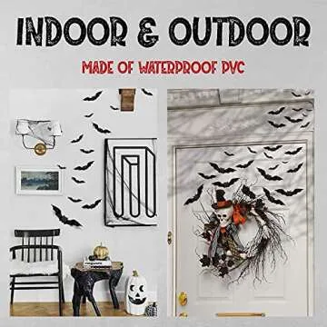 CRIO Halloween 3D Bats Decorations for Spooky Festivities