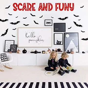 CRIO Halloween 3D Bats Decorations for Spooky Festivities