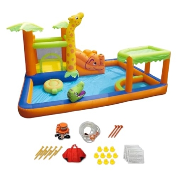 BANZAI Safari Splash Water Park for Kids 5-12