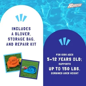 BANZAI Safari Splash Water Park for Kids 5-12