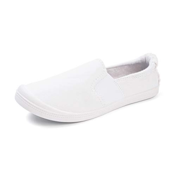 FUNKYMONKEY Shoes for Women, Comfort Low Top Canvas Slip On Sneakers Classic Casual Walking Shoes (9...