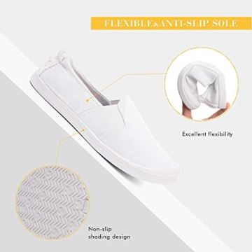 FUNKYMONKEY Women’s Stylish Slip On Sneakers for Comfort