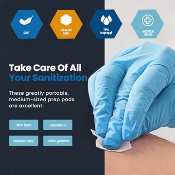 Medpride Alcohol Prep Pads, Sterile Wipes Pack of 200