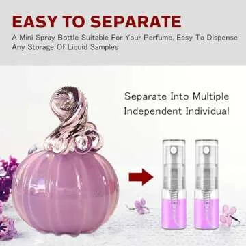 Csdtylh Mini Spray Bottle 2ml, Refillable Glass Spray Bottle, Glass Bottle Atomizer, Perfume Mouthwash Atomizer for Cleaning 2ml Refillable Container for Travel, Essential Oils, Perfume 60 Pcs, 2ml