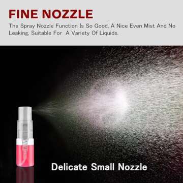 Csdtylh Mini Spray Bottle 2ml, Refillable Glass Spray Bottle, Glass Bottle Atomizer, Perfume Mouthwash Atomizer for Cleaning 2ml Refillable Container for Travel, Essential Oils, Perfume 60 Pcs, 2ml