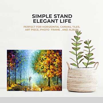 TR-LIFE Plate Stands for Display - 6 Inch Stand + Metal Frame holder stand Picture, Decorative Plate...