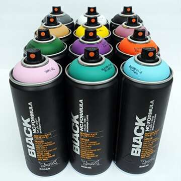 Montana Black 400ml Complementary Colors Set of 12 for Street Art