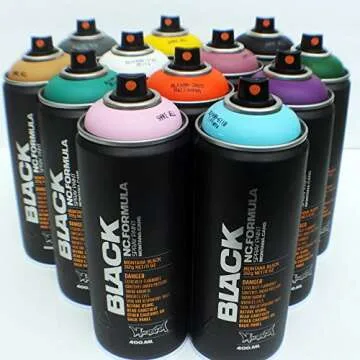 Montana Black 400ml Set of 12 Vibrant Spray Paints
