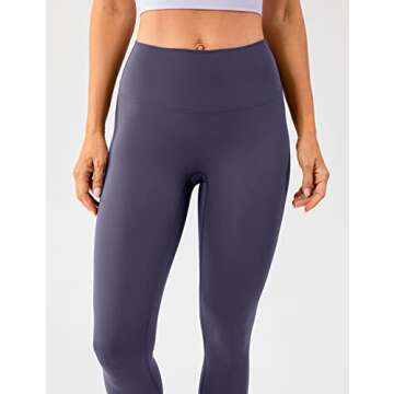 Lavento Women's All Day Soft Yoga Leggings - No Seam Comfort