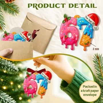 67 Ornament - Trendy Christmas Decor for Teens and Kids