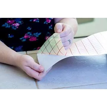 Kassa Transfer Tape Roll for Vinyl - Clear | 12 in x 12 ft, 5 Black Vinyl Sheets Included | Compatible with Cricut, Silhouette & Other Cutting Machines | for DIY Art Projects, Styling & Decorating