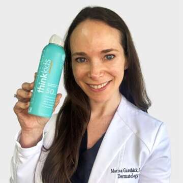 Thinksport Kids Sunscreen Spray, SPF 50 All Sheer Mineral Sunscreen, 6 Fl Oz, Water Resistant Baby & Toddler, Natural Zinc Oxide UVA/UVB Protection