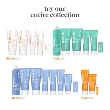 Thinksport Kids Sunscreen Spray, SPF 50 All Sheer Mineral Sunscreen, 6 Fl Oz, Water Resistant Baby & Toddler, Natural Zinc Oxide UVA/UVB Protection