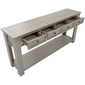 Stylish 63" Console Table with 4 Drawers for Home Decor