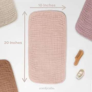 Ultra Absorbent Comfy Cubs Burp Cloths - Pack of 6