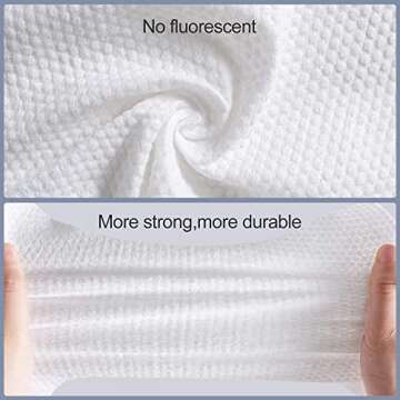 Cayxenful Disposable Face Towel Face Cloths for Washing Soft Cotton Dry Wipes Facial Cloths Towelettes for Washing and Drying, 100 Count Facial Tissue for Cleansing, Skincare and Makeup Remover