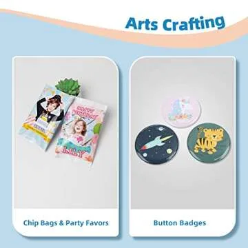 Uinkit 37lb Thin Flyer Paper Glossy 8.5x11 Inkjet 100 Sheets Single Side DIY Chip Bag 135gsm Photos Picture for Inkjet Printer with Dye Ink Letter size A4 Brochure