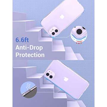 AINOPE iPhone 11 Slim Anti-Drop Clear Case with Grip
