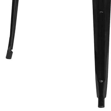 Stylish Black Metal Bar Height Table for Indoor-Outdoor Use