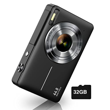 Kids Digital Camera with 44MP and 32GB SD Card