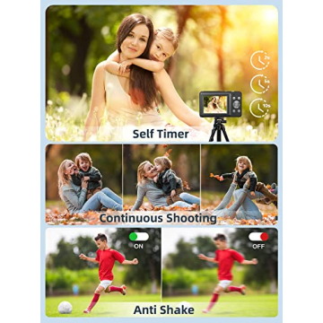 Kids Digital Camera with 44MP and 32GB SD Card