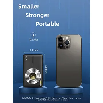 Kids Digital Camera with 44MP and 32GB SD Card