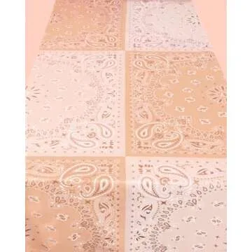 xo, Fetti Decorations Western Bandana Washable Tablecloth - 9ft. | Cowboy Birthday Party, Wild West Cowgirl Decor, Rodeo Baby Shower Supplies, Wild One Yeehaw Bday, Cactus Howdy Tableware