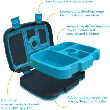 Bentgo Kids Dinosaur Lunch Box & Water Bottle Set