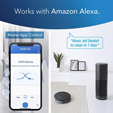 ECOVACS DEEBOT 661 Cordless Robot Vacuum and Mop Cleaner