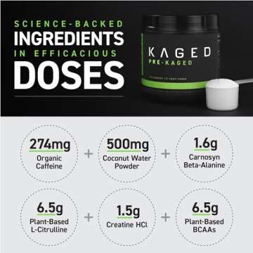 Kaged Pre-Kaged Original Pre Workout | Krisp Apple | Energy & Focus