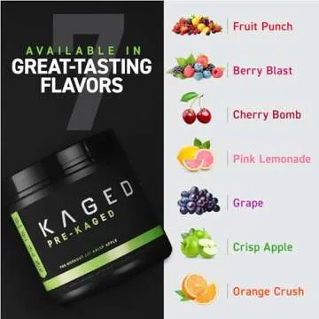 Kaged Pre-Kaged Original Pre Workout | Krisp Apple | Energy & Focus