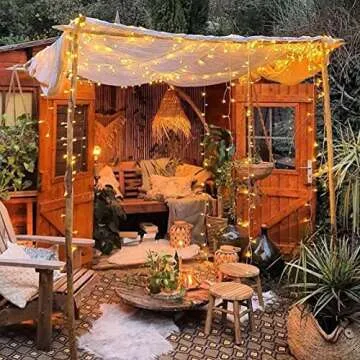 echosari 33Ft String Lights - 100 LED Fairy Lights with Remote