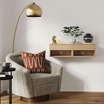 Stylish Nathan James Floating Nightstand Set for Modern Rooms