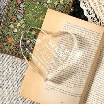 Milcier Heart-Shaped Acrylic Keepsake for Him