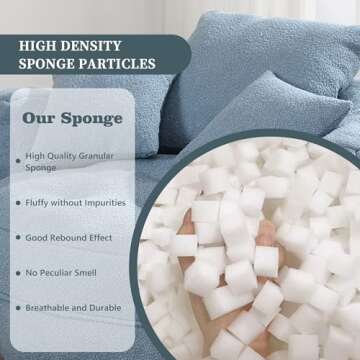 MOONMISS Oversized Barrel Accent Chair in Light Blue