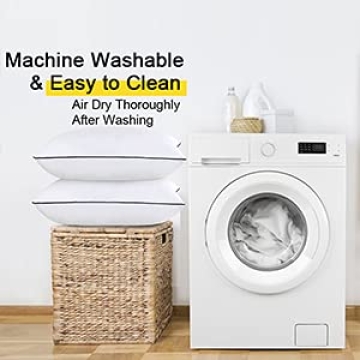 HOOMQING Queen Size Bed Pillows 2 Pack for All Sleepers