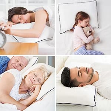 HOOMQING Queen Size Bed Pillows 2 Pack for All Sleepers