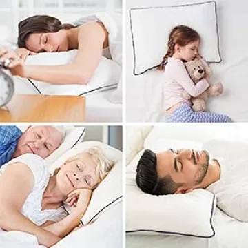 HOOMQING Queen Size Bed Pillows 2 Pack for All Sleepers