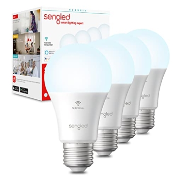 Sengled Alexa WiFi Light Bulb - Smart Lighting, Easy Voice Control and Energy Efficient, 4 Pack