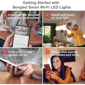 Sengled Smart Light Bulbs - Voice-Controlled & Easy Setup