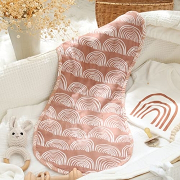 LifeTree Muslin Baby Burp Cloths - Ultra Soft & Absorbent 3 Pack