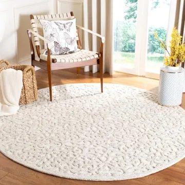 Transform Your Home with SAFAVIEH Trace Collection 6' Round Wool Rug