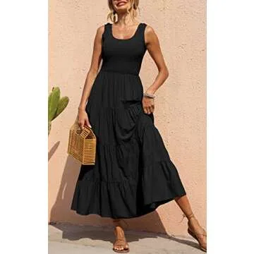 PRETTYGARDEN Women's Casual Sleeveless Summer Dress