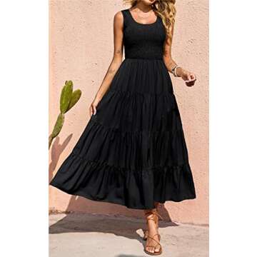 PRETTYGARDEN Women's Casual Sleeveless Summer Dress